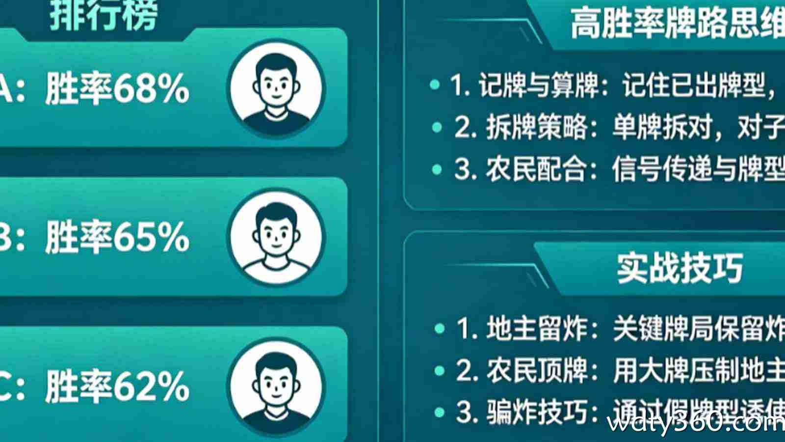 斗地主最新玩家排行榜公布:高胜率高手常用牌路思维与实战技巧解析